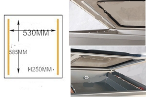 深槽25cm 高    85mmx2雙封口座) - $
